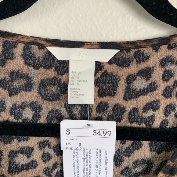 H&M | Leopard Wrap Midi Dress - Picture 6 of 7